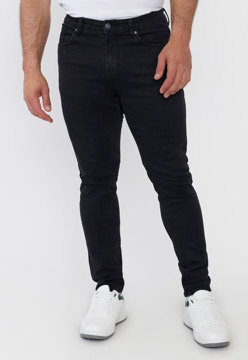 Jeans Hombre Skinny Spandex Negro