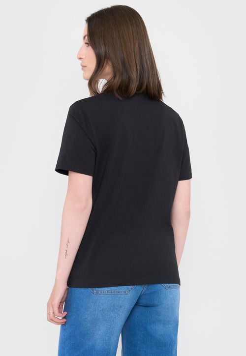 Polera Mujer V-Neck Esencial Negro