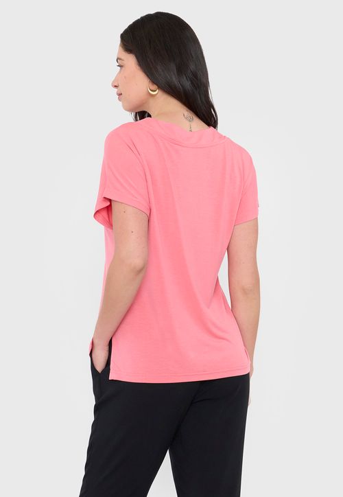 Polera Mujer Escote Coral