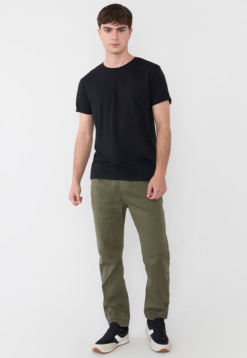 Pantalón Hombre Jogger Twill Verde