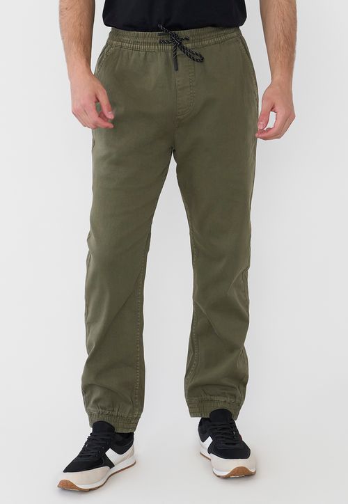 Pantalón Hombre Jogger Twill Verde