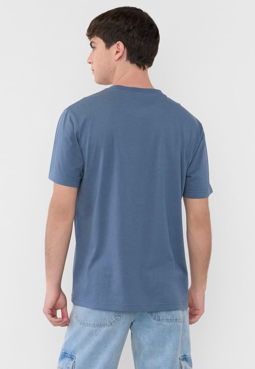 Polera Hombre Fun Asiática Azul