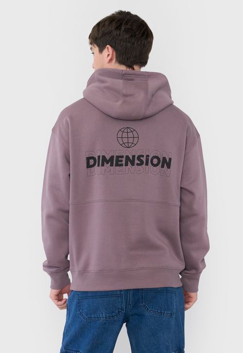 Polerón Hombre Oversize Cortes Print Rosado