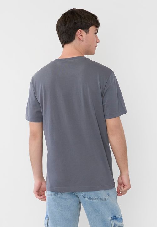 Polera Hombre Fun Asiática Gris