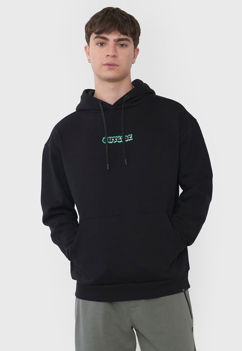 Polerón Hombre Hood Print Grafitti Negro