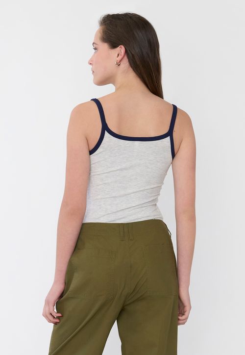 Body Mujer Pabilo Pipping Gris