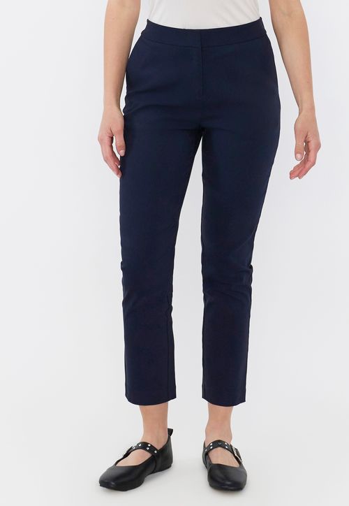 Pantalón Mujer Azul Marino Liso