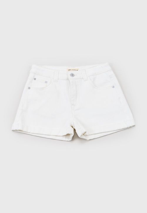 Short Niña Teen Denim Blanco