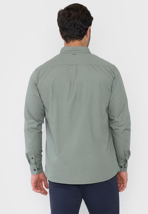 Camisa Hombre Roll Up Musgo