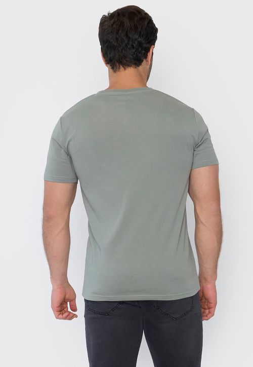 Polera Hombre V-Neck Musgo
