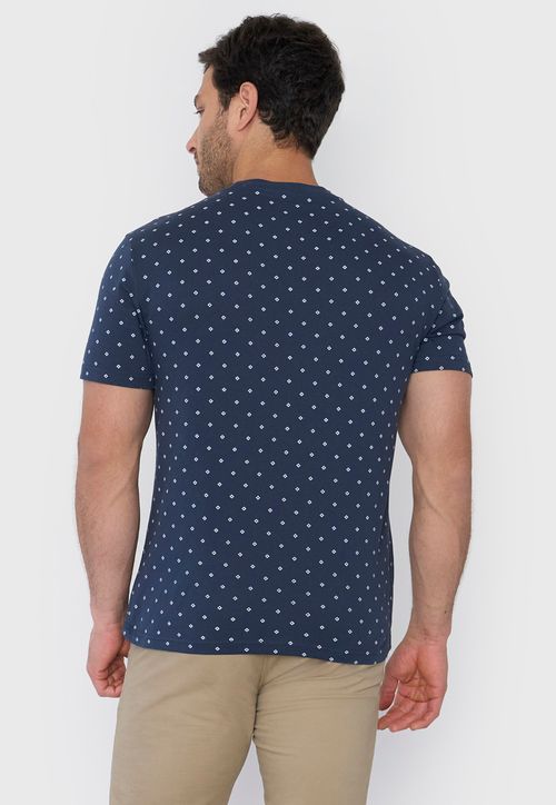Polera Hombre Bolsillo Azul