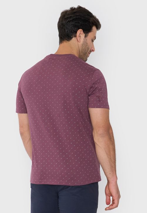 Polera Hombre Bolsillo Burdeo