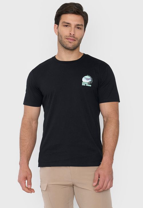 Polera Outdoor Hombre Fun Color Negro