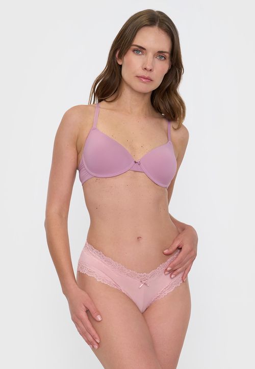 Pantaleta Mujer Microfibra Lace Rosa
