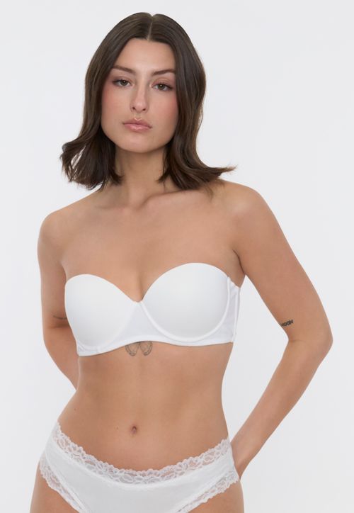 Sostén Mujer Strapless Copa C Negro