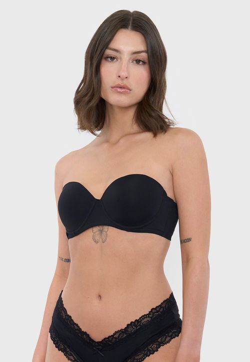 Sostén Mujer Strapless Copa B Ecru