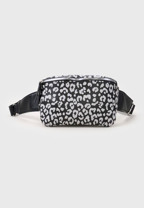 Banano Mujer Animal Print Negro