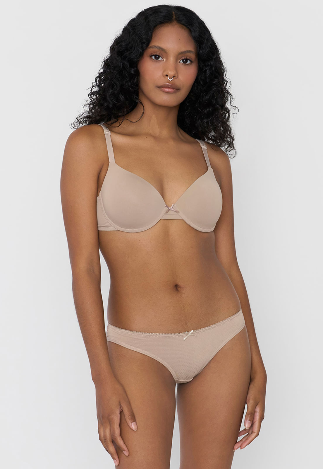 Calzón Mujer Bikini Color Beige