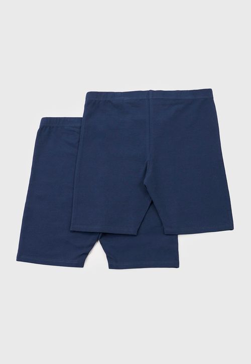 Calza Corta Niña Escolar Bipack Navy