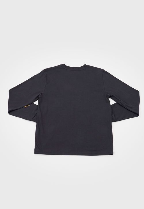 Polera Niño Teen M/L Focal Negro