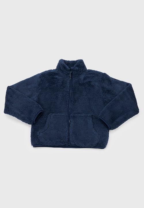 Poleron Niña Coral Escolar Bts Navy