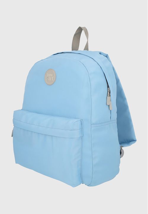 Mochila Juvenil Basic City Celeste