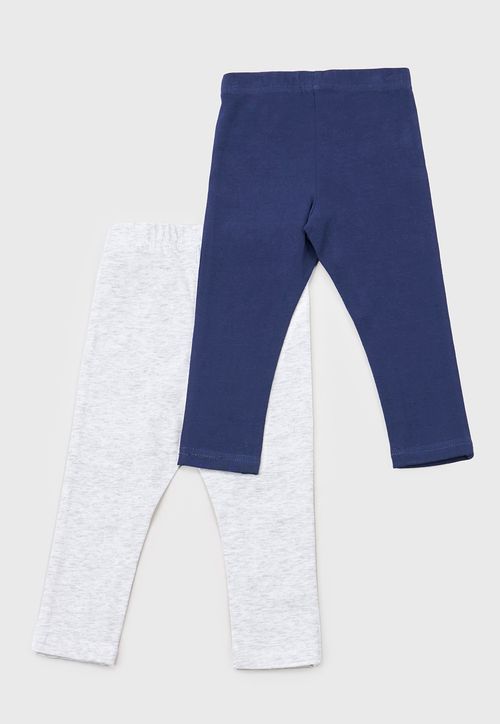 Calza Bebe Niña Bipack Solida Gris Melange