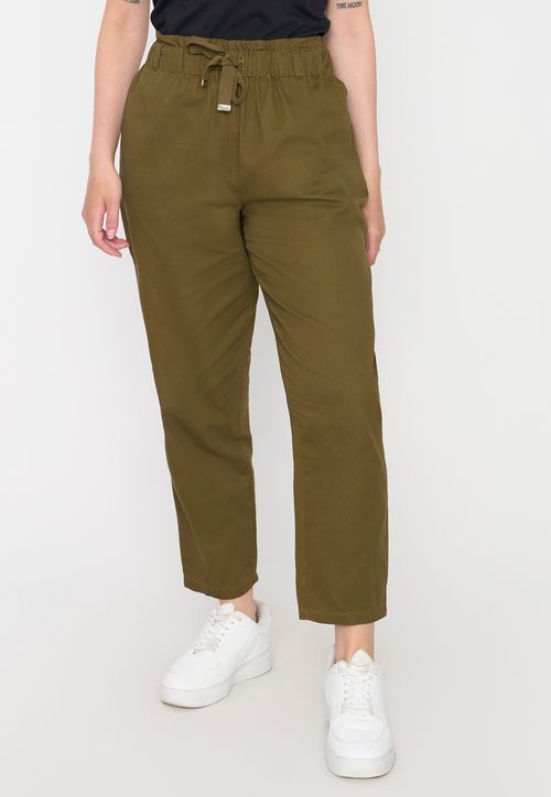 Pantalón Mujer Jogger Oliva