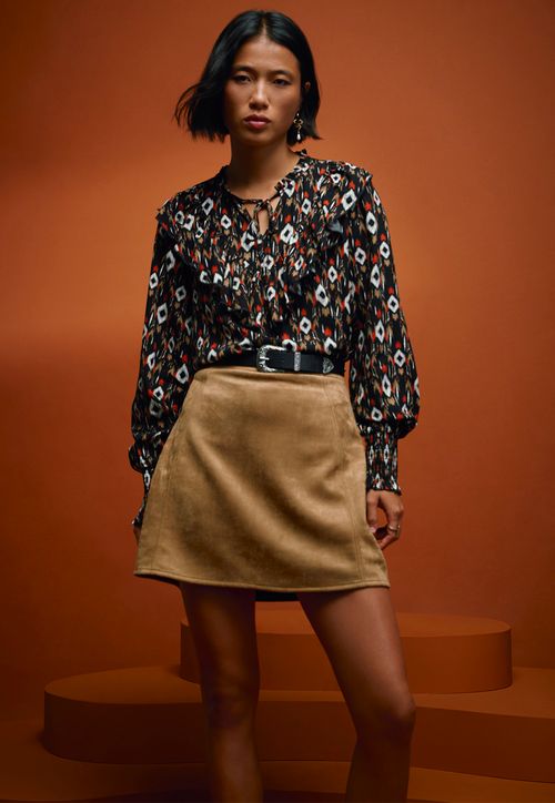 Blusa Mujer Vuelos Café
