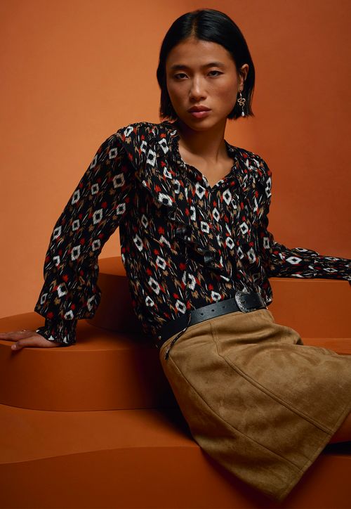 Blusa Mujer Vuelos Café