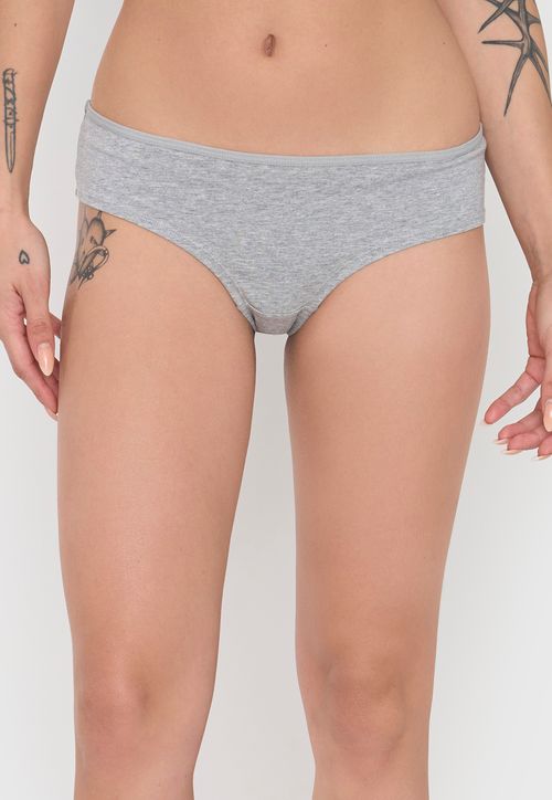 Pantaleta Mujer Tripack Cotton Mix Negro/Gris/Ecru