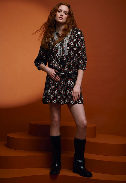 Vestido Mujer Western Café