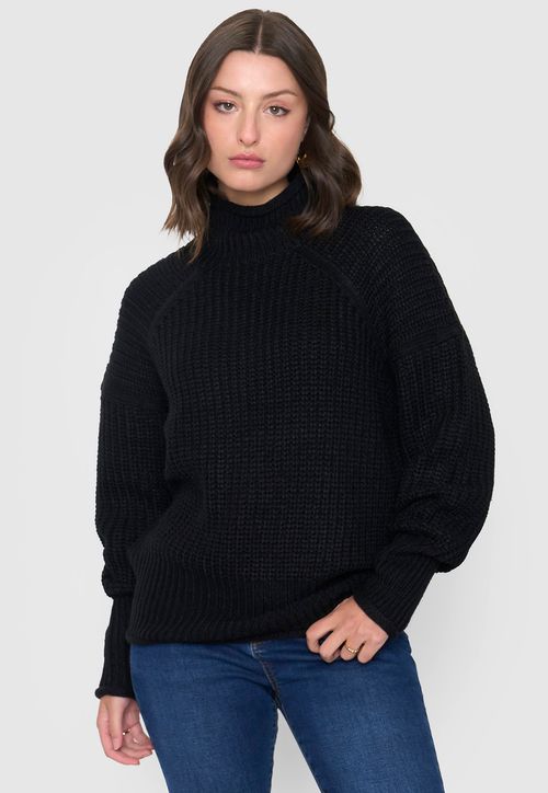 Sweater Mujer Grueso Negro