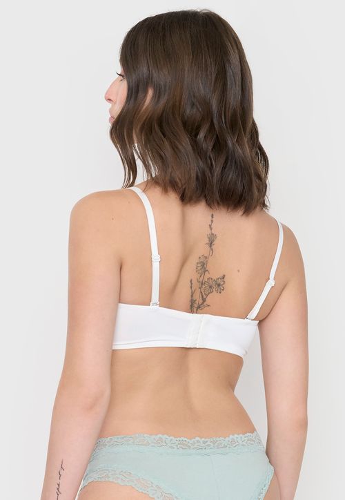 Sostén Mujer Strapless Copa C Ecru