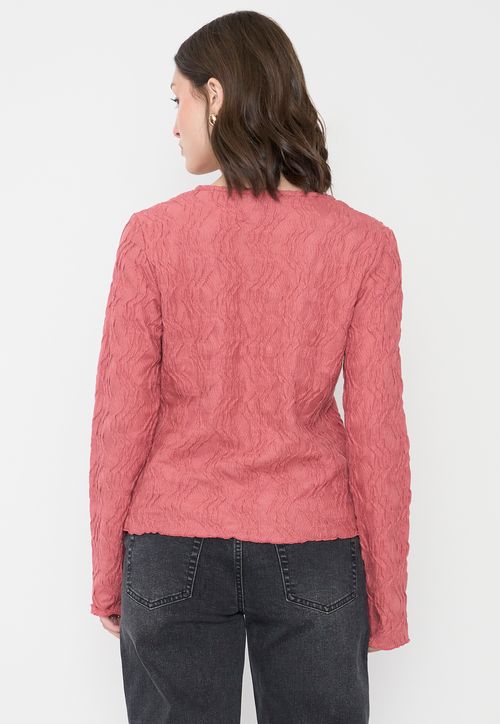 Polera Mujer Amarras Rosado