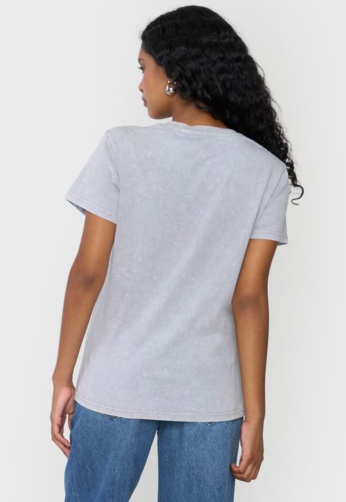 Polera Mujer Fun Regular Fit Color Gris Claro