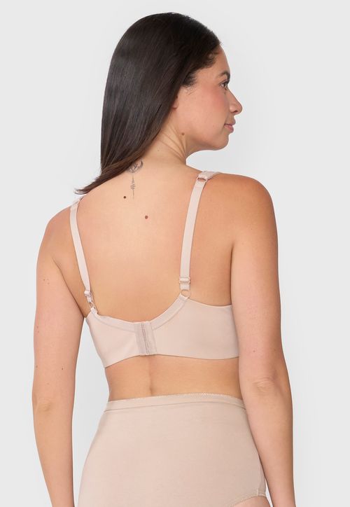 Sostén Mujer Encaje Copa C Beige