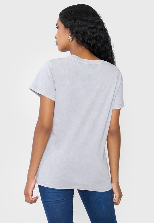 Polera Mujer Regular Fit Fun Color Gris Claro