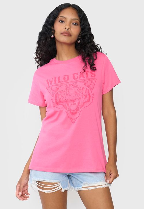 Polera Mujer Fun Regular Fit Fucsia