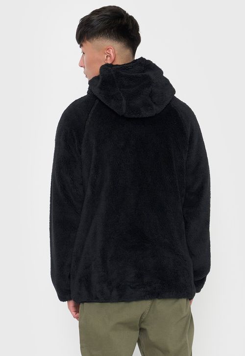 Polerón Hombre Peludo Liso Negro