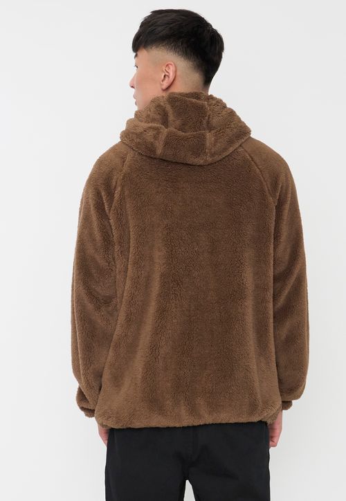 Polerón Hombre Peludo Liso Cafe