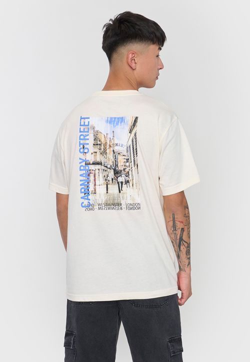 Polera Hombre Fun Photoprint Color Ecru