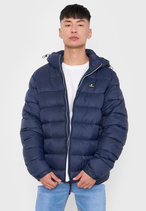 Parka Hombre Lisa Color Azul Oscuro