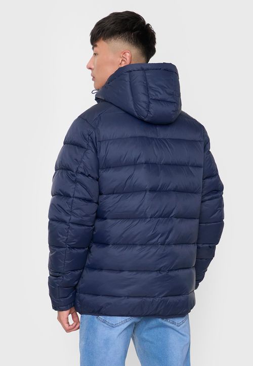 Parka Hombre Lisa Color Azul Oscuro