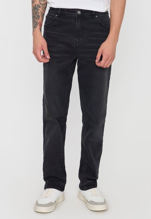 Jeans Hombre Slim Spandex Negro
