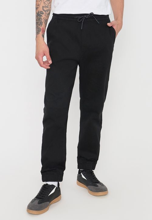 Pantalón Hombre Jogger Twill Negro