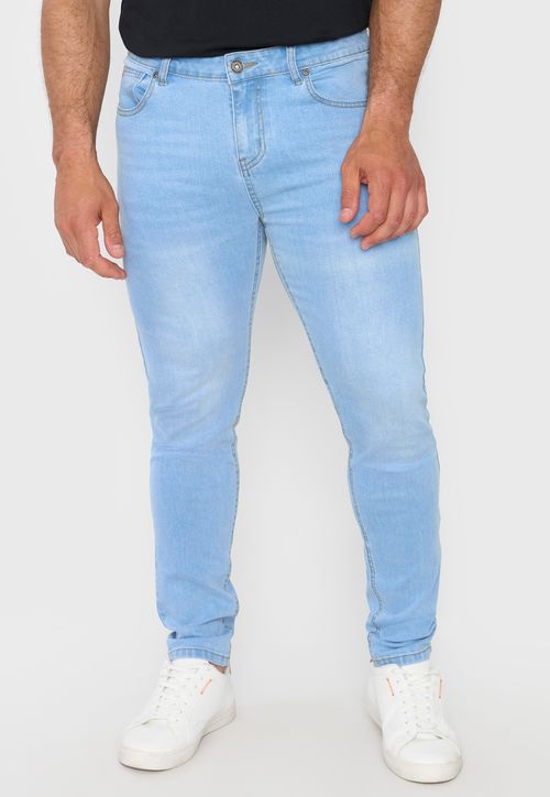 Jeans Hombre Skinny Azul Claro