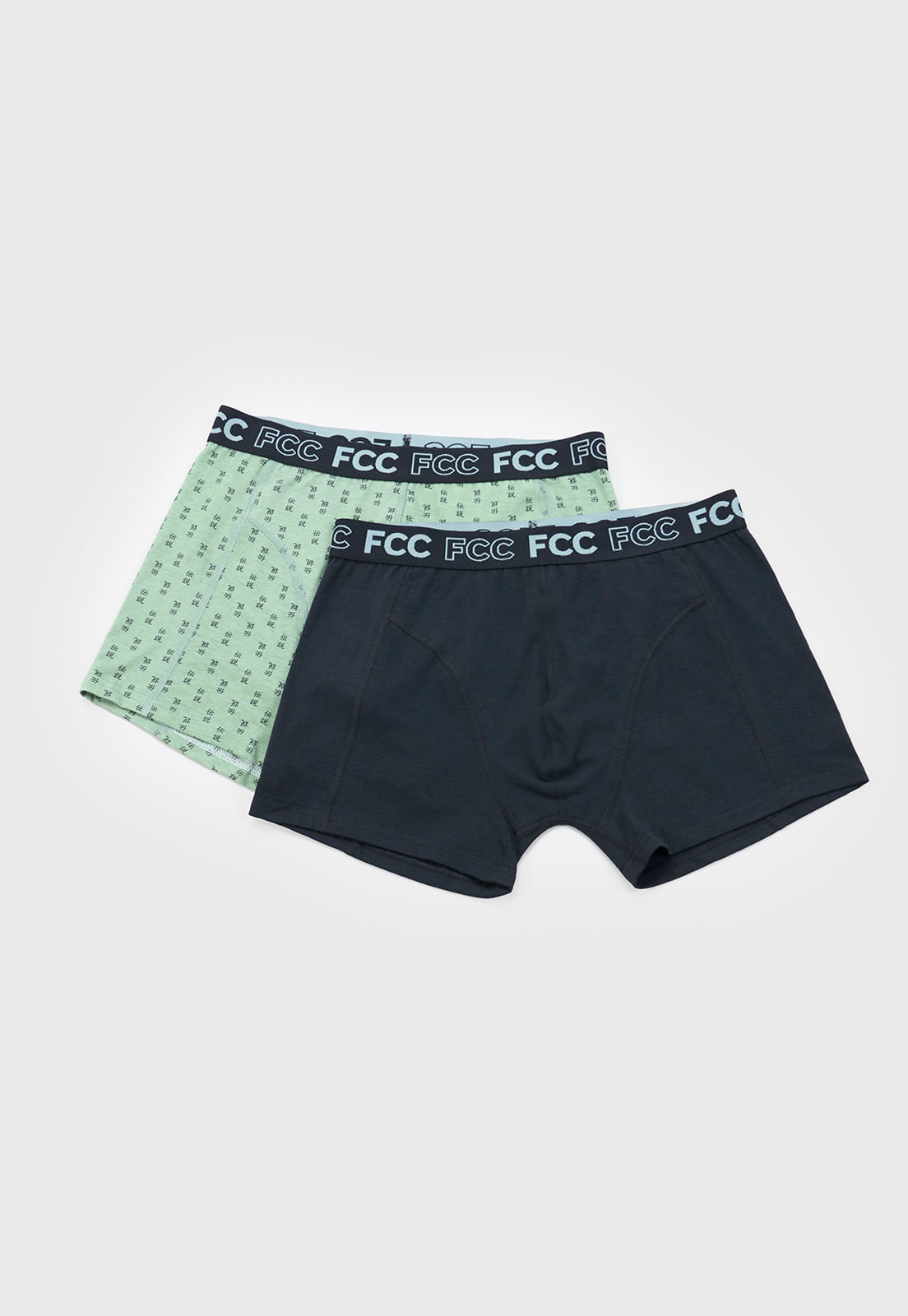Boxer Hombre Print Bipack Verde