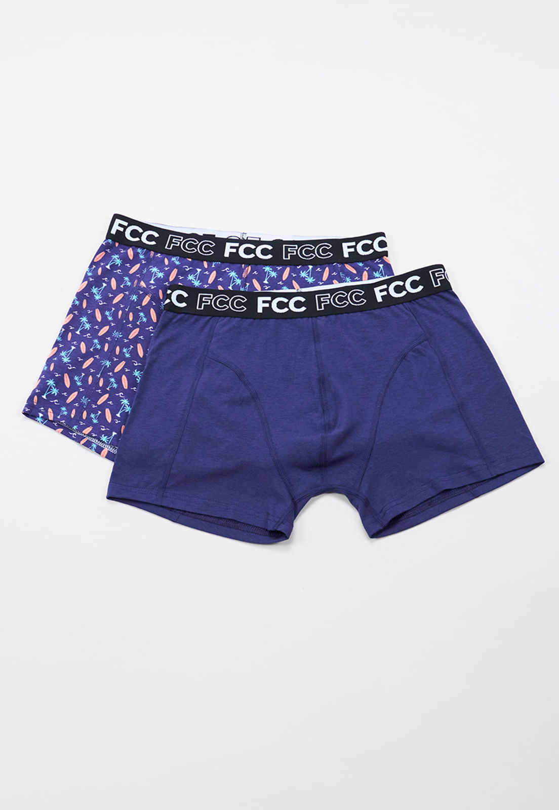 Boxer Hombre Print Bipack Azul
