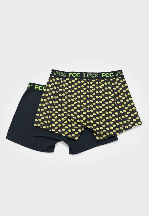 Boxer Hombre Print Bipack Negro